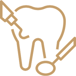 Root canal treatment step illustration