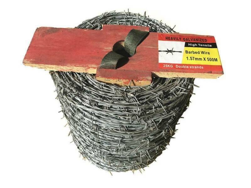 Heavily Galvanised Steel Barbed Wire 500m