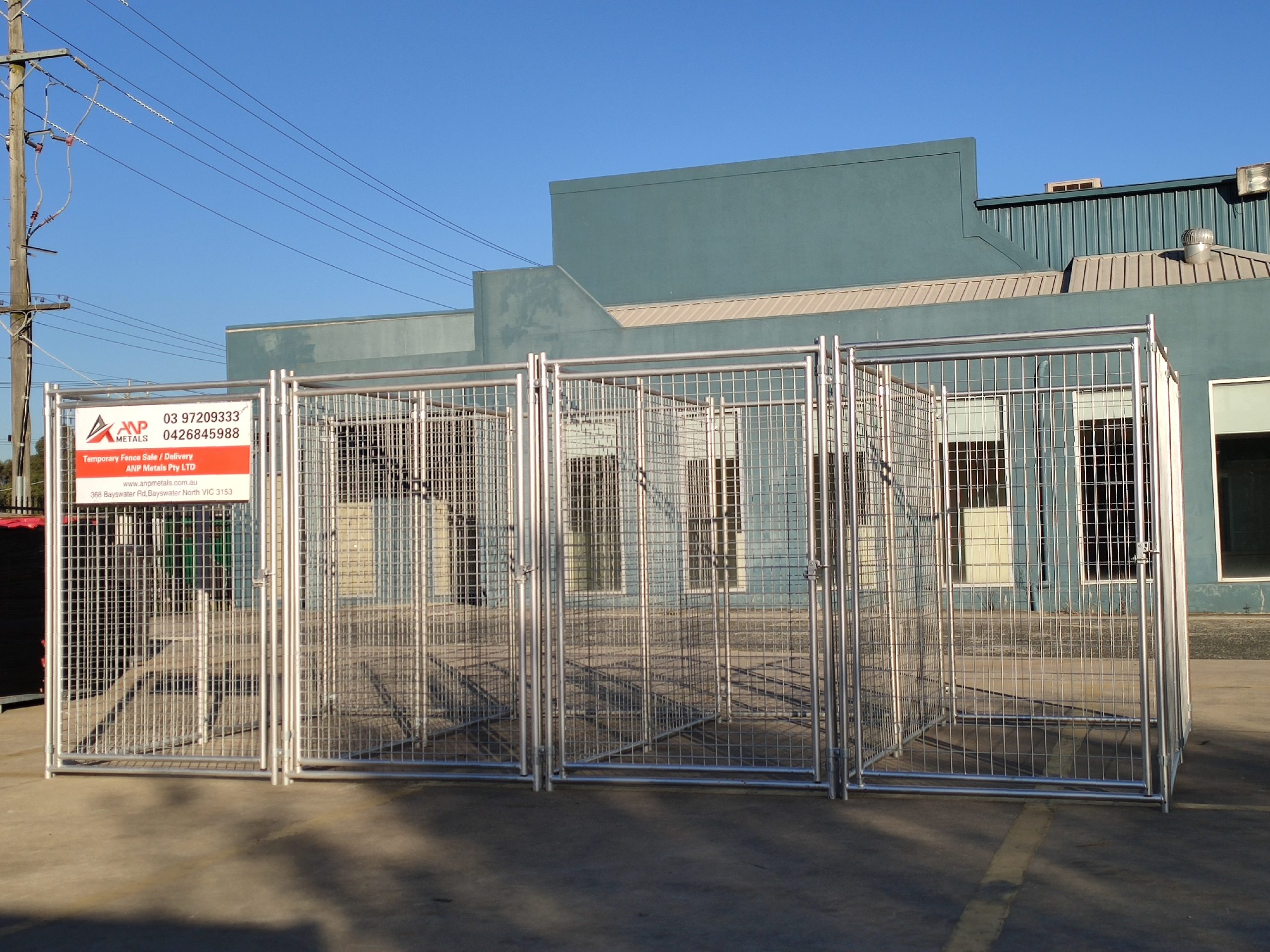 4 Bay Dog Enclosure 4.8m(L) x 2.4m(W) x 1.8m(H)