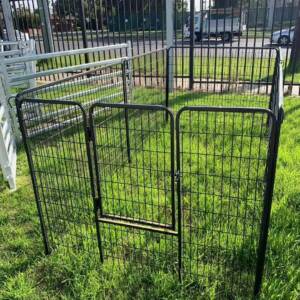 Black Puppy Pen Gate (1mW x 1.2mH or 1.2mW x 1mH)