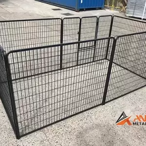 Black Puppy Pen (2mL x 1mW x 1.2mH or 2.4mL x 1.2mW x 1mH)