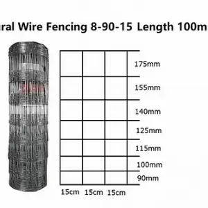 Rural Wire Fencing 8-90-15 length 100m (Weight 43kg)