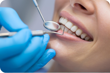 Service link icon for cosmetic dental services