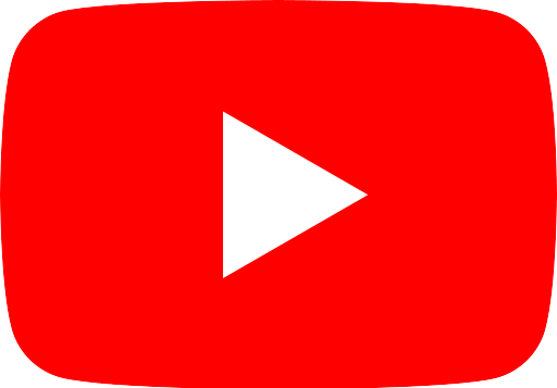 The YouTube logo, featuring a red play button icon within a red rectangular shape with rounded edges.